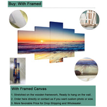 Load image into Gallery viewer, 5 Pieces Canvas Wall Art Pictures Kyojuro Rengoku Demon Slayer Anime Poster Modular Canvas Painting Home Decor Room Decoration