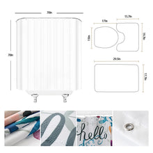 Charger l'image dans la galerie, Ensemble de rideaux de douche en marbre rose abstrait, motif géométrique texturé violet et or, décor de salle de bain moderne pour la maison, tapis de bain, couverture de toilette