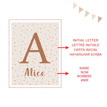 Laden Sie das Bild in den Galerie-Viewer, Abstrakte Sonne Regenbogen Benutzerdefinierte Baby Name Kindergarten Wand Kunst Leinwand Malerei Druck Bild Kinder Poster Kinderzimmer Dekoration