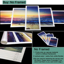 Load image into Gallery viewer, 5 Pieces Canvas Wall Art Pictures Kyojuro Rengoku Demon Slayer Anime Poster Modular Canvas Painting Home Decor Room Decoration
