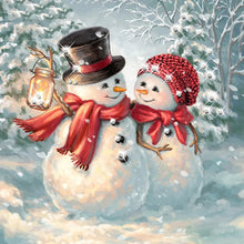 Load image into Gallery viewer, 5d Diamond Painting Full Drill Square Santa Claus Snowman Diamond Embroidery Rhinestone Picture Mosaic Christmas Decoration