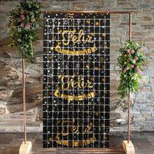 Load image into Gallery viewer, 2M Birthday Party Decoration Backdrop Curtain Sequin Wedding Decor Background Baby Shower Glitter Backdrop Adult Anniversary