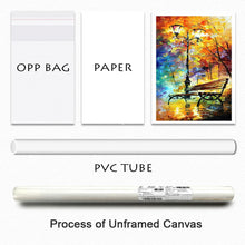 Charger l'image dans la galerie, Toile d'art mural de paysage abstrait, affiches et imprimés, images pluvieuses de rue de forêt pour vivre, décor de maison de Rome Cuadros