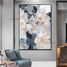 Laden Sie das Bild in den Galerie-Viewer, Abstraktes Ölgemälde, 100 % handgemalte Ölgemälde, Wandkunst, Leinwand, abstrakte Kunstwerke, Schnitzkunst für Hotel-Wohnzimmerdekoration