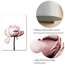 Laden Sie das Bild in den Galerie-Viewer, Allah islamische Wandkunst Leinwand Poster rosa Blume altes Tor muslimischen Druck nordische dekorative Bild Malerei moderne Moschee Dekor