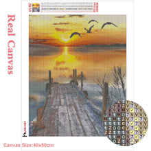 Laden Sie das Bild in den Galerie-Viewer, 5D Diamant Malerei Landschaft Sonnenuntergang Stickerei Verkauf Handarbeiten Mosaik Strass Bilder Home Decor