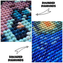 Cargar imagen en el visor de la galería, Kit de pintura de diamante 5D para hacer mosaicos, bordado de guerrero oscuro de acorazado de dibujos animados, bricolaje, decoración cuadrada y redonda para el hogar de Navidad