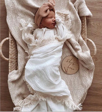 Laden Sie das Bild in den Galerie-Viewer, 6 schichten Neugeborenen Swaddle Wrap Decke Baumwolle Baby Decke Infant Schlafen Warme Bettdecke Bettdecke Musselin Baby Decke