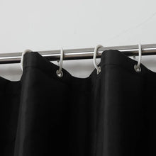 Charger l'image dans la galerie, Rideau de douche noir moderne, imperméable, résistant à la moisissure, couverture de bain épaisse et solide, rideau de baignoire avec crochets, décoration de la maison