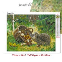 Load image into Gallery viewer, 5D Diamond Painting Hedgehog Rhinestone Pictures Animals Diamond Embroidery Cross Stitch Kit Mosaic Art Home Decor