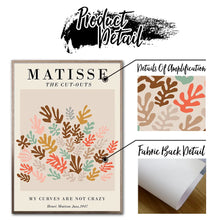 Load image into Gallery viewer, Abstract Matisse Girl Vase Coral Leaf Sun Wall Art Canvas Painting Nordic Posters And Prints Wall Pictures For Living Room Decor