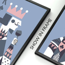 Load image into Gallery viewer, Abstract Poker Card King & Queen Drinking Canvas Painting Wall Art Posters Print Gallery Picture Living Room Interior Home Decor