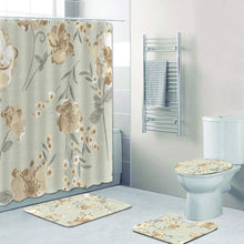 Charger l'image dans la galerie, Shabby Chic Rose Victorien Roses Floral Salle De Bain Rideaux De Douche Ensemble Élégant Fleurs Tapis De Bain Tapis Toilette Décor À La Maison Cadeau