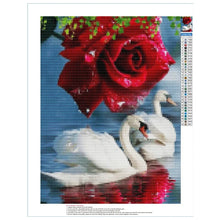 Cargar imagen en el visor de la galería, Pintura de diamante 5D DIY, arte de flores en maceta, mosaico de diamantes, taladro circular completo, bordado de diamantes de imitación, punto de cruz, decoración del hogar DIY