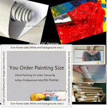 Load image into Gallery viewer, Arthyx Hand Made Texture Abstract Boat Landscape Oil Painting On Canvas,Modern Wall Art,Pictures For Living Room,Home Decoration