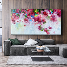 Загрузите изображение в программу просмотра галереи, Hand Painted Canvas Oil Painting Cuadros Grandes Modern Abstract Salon Bar Home Bedroom Wall Art Decorationmural Handmade Flower