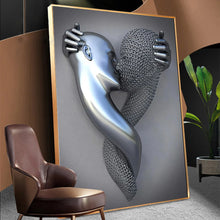 Load image into Gallery viewer, 5D Diamond Painting Creative Metal Character Hug Full Square/Round Diamond Mosaic Painting Kits Rhinestone Embroidery Home Decor