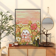 Cargar imagen en el visor de la galería, Pintura de diamante 5D DIY, bordado de animales, conejo de dibujos animados, bordado a mano cuadrado/redondo, punto de cruz, regalo de decoración del hogar