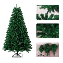 Cargar imagen en el visor de la galería, Árbol de Navidad grande de PVC verde cifrado, 1,5 m, 1,8 m, 2,1 m, decoración de Navidad, decoración de escena de fiesta en casa de Año Nuevo 2024