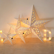 Load image into Gallery viewer, 30-60cm Hollow Out Star Party Light Window Grille Paper Lantern Stars Lampshade Garden Hanging Decoration For Home Holiday Party