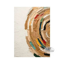Load image into Gallery viewer, Nordic Abstract Half Circle Collage Pure Handmade Oil Painting Home Decoration For Bedroom  Dining Room  Living Room  Sofa Mural