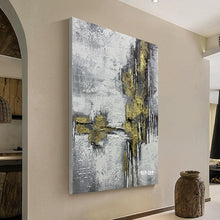 Laden Sie das Bild in den Galerie-Viewer, Rahmenlose Leinen-Leinwand, handgefertigt, abstrakte Messerstruktur, abstraktes Ölgemälde, Leinwand, Wanddekoration, Kunst, heiß verkaufte Acrylkunst