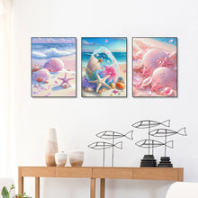 Charger l'image dans la galerie, Peinture diamant thème coquillage fantaisie, paysage de bord de mer, broderie 5D, mosaïque, point de croix, Kit de décoration pour chambre de fille, cadeau de décoration d'intérieur