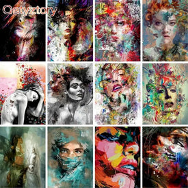 Gatyztoire – peinture par numéros pour adultes et enfants, image de beauté, bricolage, peinture à l'huile peinte à la main, Photo personnalisée, décoration de la maison