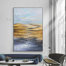 Charger l'image dans la galerie, Abstract Landscape Wall Poster Canvas Art Modern Handmade Oil Painting Home Decoration Picture Living Room Bedroom Restaurant