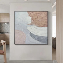 Laden Sie das Bild in den Galerie-Viewer, Abstract Decor Oil Painting Hand-Painted Canvas Poster Modern Minimalist Wall Art Hanging Picture Living Room Hotel Custom Mural