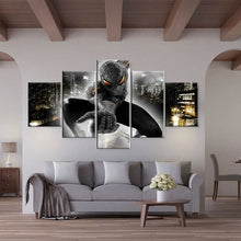 Load image into Gallery viewer, 5 Panels Posters Marvel Avengers Movie Spiderman Fight Pictures Watercolour Canvas Painting Wall Art for Kids Bedroom Decoration