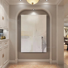 Laden Sie das Bild in den Galerie-Viewer, Abstract Beige Art Oil Painting Handmade Canvas Wall Decor Poster Modern Acrylic Mural Living Room Bedroom Hotel Custom Picture