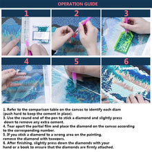 Cargar imagen en el visor de la galería, Pintura de diamante 5D de rosa roja, mosaico de flores y mariposas, bordado completo cuadrado/redondo, paisaje de diamantes, regalo de arte decorativo DIY para el hogar