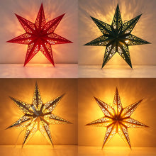 Load image into Gallery viewer, 45cm Hollow Out Star Party Light Window Grille Paper Lantern Stars Lampshade Garden Hanging Decoration For Christmas Party 2023