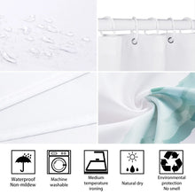 Charger l'image dans la galerie, Tissu imperméable 3D rideau de douche salle de bain rideau rose arbre paysage Polyester rideau de bain décorer avec crochets cortina