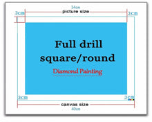 Cargar imagen en el visor de la galería, Pintura de diamante cuadrado completo mujer abstracta 5D bordado de diamantes retrato decoración del hogar arte de diamante