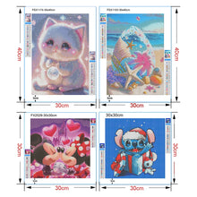 Charger l'image dans la galerie, Peinture diamant thème coquillage fantaisie, paysage de bord de mer, broderie 5D, mosaïque, point de croix, Kit de décoration pour chambre de fille, cadeau de décoration d'intérieur
