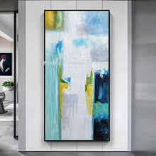 Load image into Gallery viewer, Arthyx Hand Made Texture Abstract Oil Paintings On Canvas,Modern Large Wall Art,Picture For Living Room Home Entrance Decoration