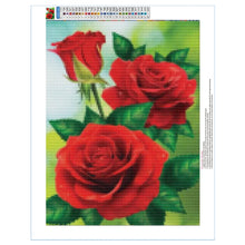Laden Sie das Bild in den Galerie-Viewer, 5D DIY Diamant Malerei Blumenstrauß Rose Stickerei Kreuzstich Strass Mosaik Malerei voller Bohrer Dekoration Geburtstagsgeschenk