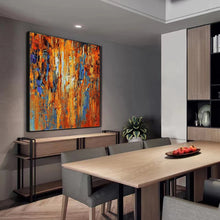 Load image into Gallery viewer, Overszie Abstract Green Brown 3D Art Oil Painting On Canvas Hand Painted Modern Abstract Acrylic Painting For Hotel Home Decora