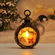 Load image into Gallery viewer, 2023 Santa Snowman LED Light Retro Candle Wind Lamp Navidad for Home New Year Christmas Decoration Natal Noel 2022 Xmas Kid Gift