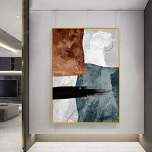 Загрузите изображение в программу просмотра галереи, Home Decor Painting Handmade Canvas Oil Painting Modern Abstract Wall Art Hanging Poster Custom Acrylic Unframed Aesthetic Mural