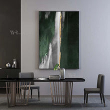 Загрузите изображение в программу просмотра галереи, Abstract Green Picture For Home Decor Handmade Oil Painting On Canvas Wall Art Posters Hotel Decor Living Room Entrance Unframed