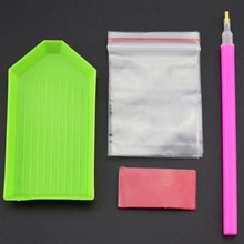 Cargar imagen en el visor de la galería, Pintura de diamante 5D DIY, casa, árbol, cascada, paisaje, bordado, mosaico artesanal, imagen, Kit completo de punto de cruz, regalo de decoración del hogar