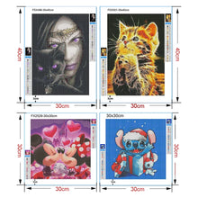 Laden Sie das Bild in den Galerie-Viewer, Tier 5D Diamant Malerei Wolf Katze Tiger Diamant Mosaik Tier Elefant Strass Stickerei Vollrundbohrer Kreuzstich Kit