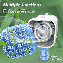 Load image into Gallery viewer, 36 Holes Automatic Bubbles Machine With Colorful Light Angel-Bazooka Bubbles Gun Strong Wind Gatling Bubbles Gun Birthday Party