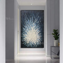 Laden Sie das Bild in den Galerie-Viewer, Abstract Canvas Wall Art Handmade Oil Painting Modern Acrylic Texture Mural Living Room Bedroom Porch Restaurant Custom Poster