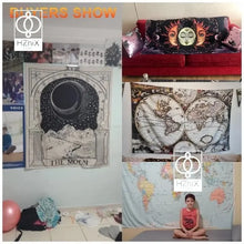 Laden Sie das Bild in den Galerie-Viewer, Abstrakte Kunst psychedelischer Wandteppich Wandbehang 80er Jahre Aktpaar Ästhetisch Boho INS Druck Hippie für Wohnzimmer Schlafzimmer Home Decor