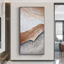 Laden Sie das Bild in den Galerie-Viewer, Abstract Canvas Art Hanging Poster Handmade Oil Painting Modern Wall Decoration Picture Living Room Bedroom Porch Large Mural