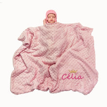Laden Sie das Bild in den Galerie-Viewer, Babydecke und Pucktuch für Neugeborene, Thermo-Soft-Fleece-Decke, solides Bettwäsche-Set, Baumwoll-Steppdecke